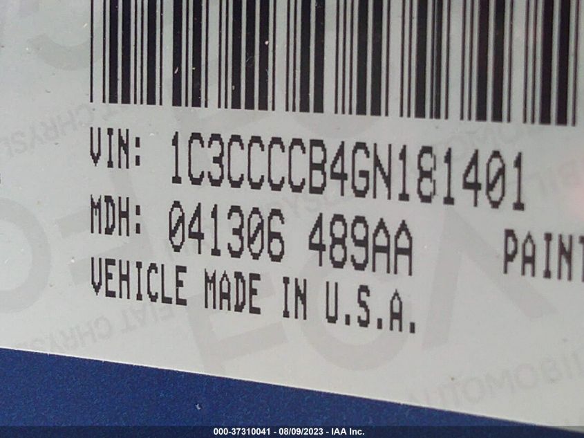 2016 CHRYSLER 200 C - 1C3CCCCB4GN181401