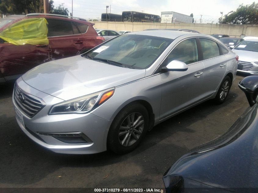 2015 HYUNDAI SONATA 2.4L SE - 5NPE24AF8FH254187