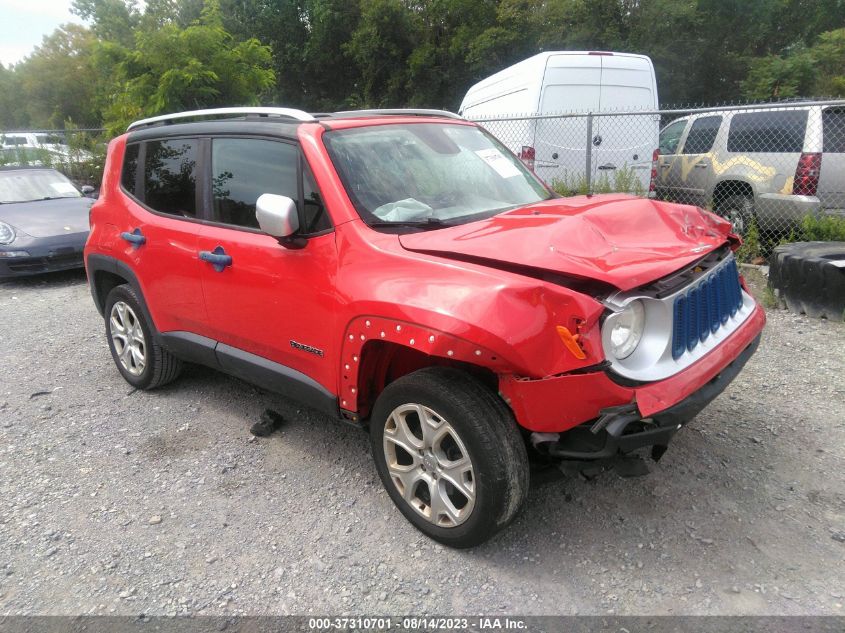 2016 JEEP RENEGADE LIMITED - ZACCJBDT3GPC75585