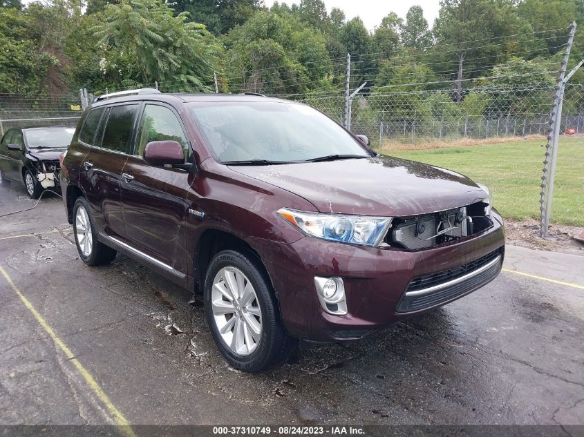 2013 TOYOTA HIGHLANDER HYBRID LIMITED - JTEDC3EH0D2012941