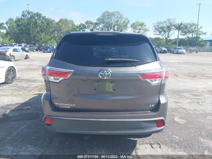 2015 TOYOTA HIGHLANDER LE - 5TDZARFH2FS012274