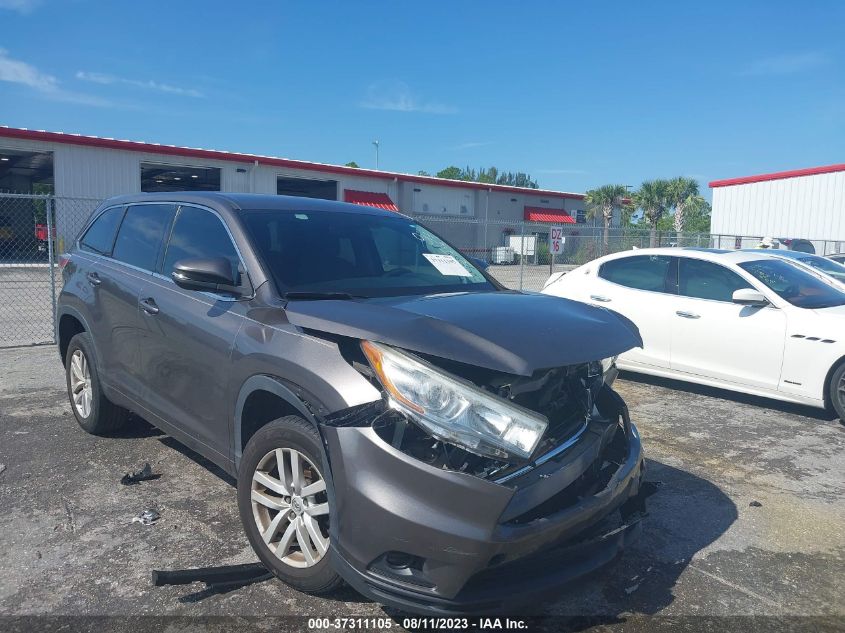 2015 TOYOTA HIGHLANDER LE - 5TDZARFH2FS012274