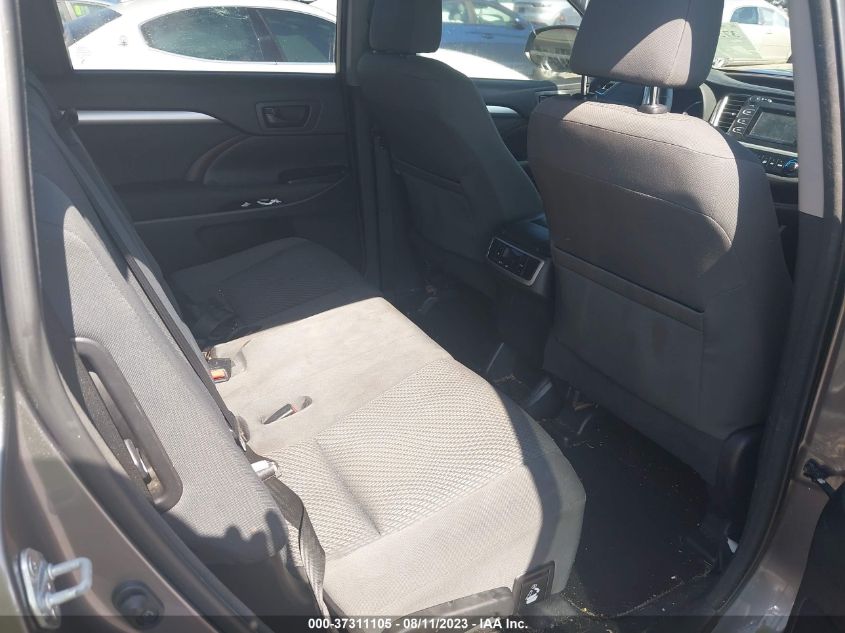2015 TOYOTA HIGHLANDER LE - 5TDZARFH2FS012274