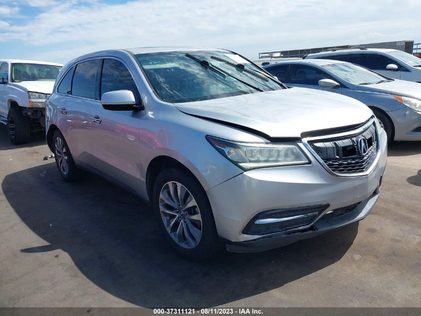 2014 ACURA MDX TECH/ENTERTAINMENT PKG - 5FRYD3H62EB006133