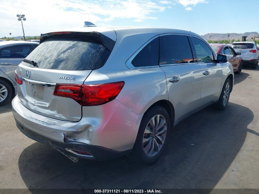 2014 ACURA MDX TECH/ENTERTAINMENT PKG - 5FRYD3H62EB006133