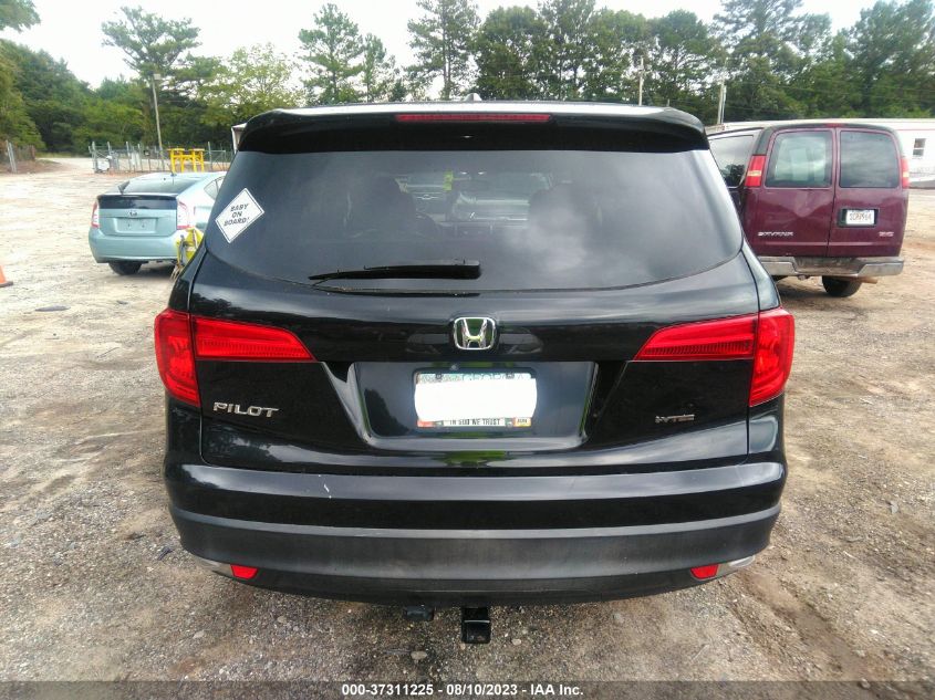2016 HONDA PILOT EXL - 5FNYF5H51GB011082