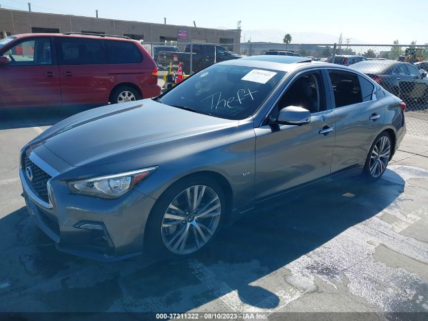 VIN JN1EV7AP4JM358551 2018 INFINITI Q50 3.0T SPORT