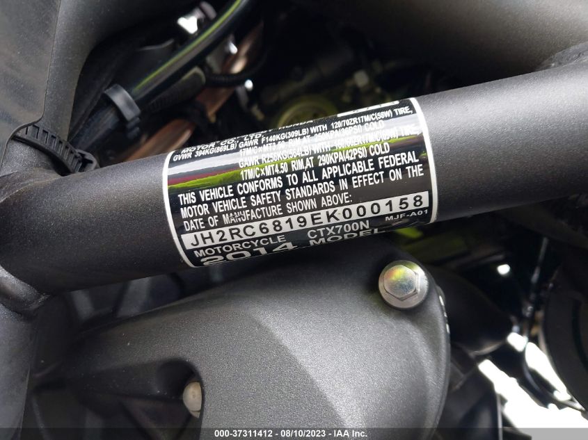 2014 HONDA CTX700 N JH2RC6819EK000158