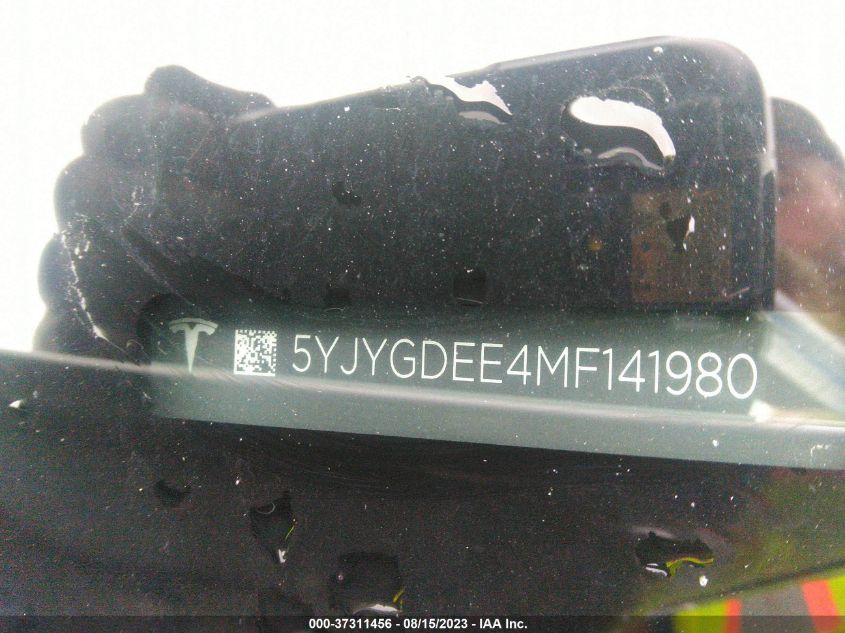 2021 TESLA MODEL Y LONG RANGE - 5YJYGDEE4MF141980