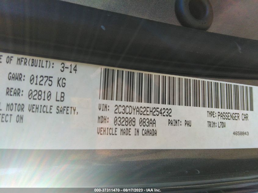2014 DODGE CHALLENGER SXT - 2C3CDYAG2EH254232