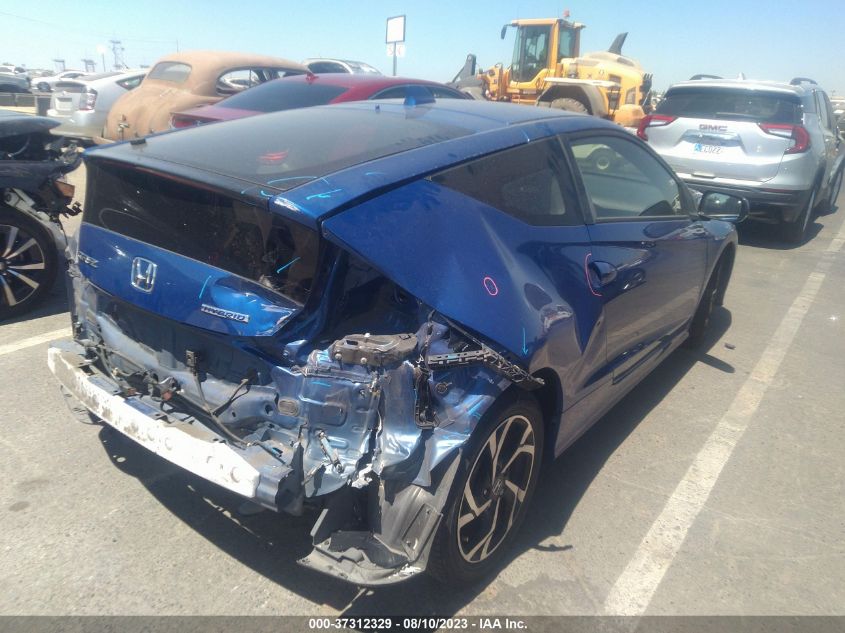 2016 HONDA CR-Z LX JHMZF1D49GS001301