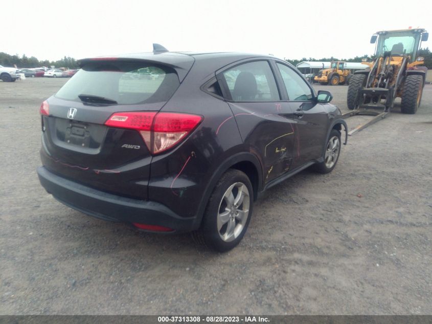 2016 HONDA HR-V LX - 3CZRU6H38GM741866