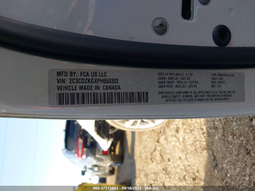 2023 DODGE CHALLENGER GT - 2C3CDZKGXPH550302