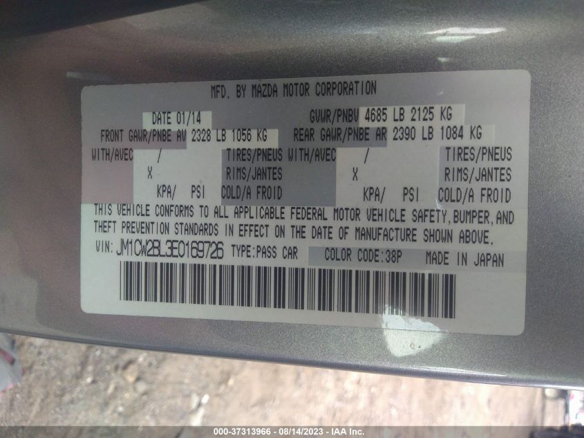 2014 MAZDA MAZDA5 SPORT - JM1CW2BL3E0169726