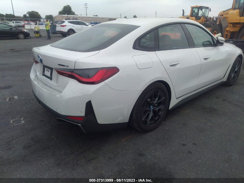 2023 BMW I4 EDRIVE35 WBY43AW03PFP93578