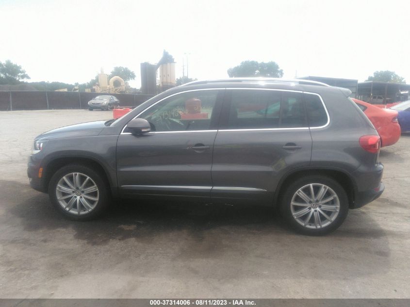 2013 VOLKSWAGEN TIGUAN SE W/SUNROOF & NAV - WVGAV3AX0DW611406