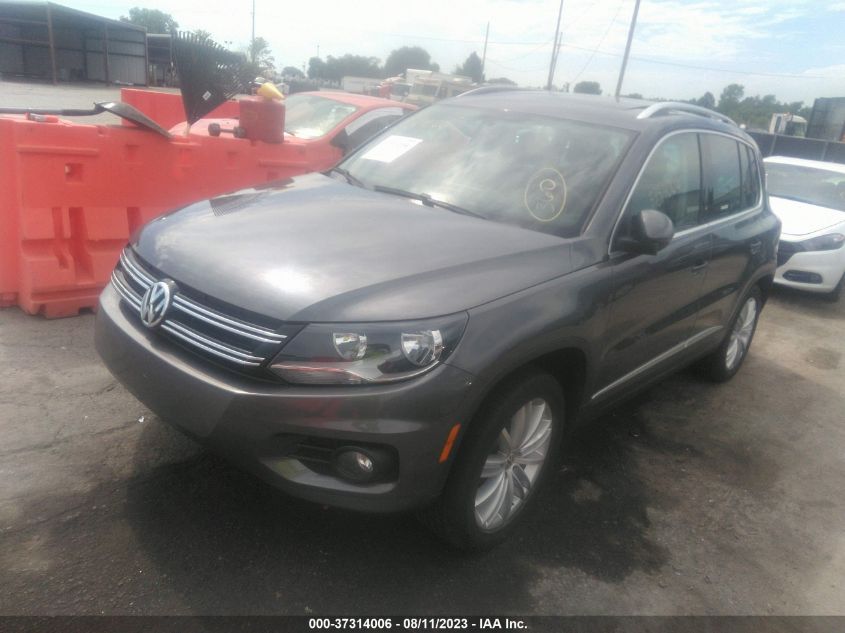 2013 VOLKSWAGEN TIGUAN SE W/SUNROOF & NAV - WVGAV3AX0DW611406