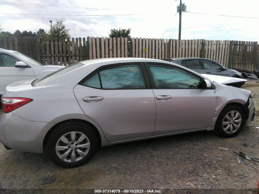 2016 TOYOTA COROLLA LE - 2T1BURHE0GC489775