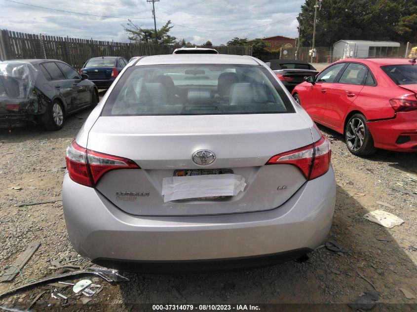 2016 TOYOTA COROLLA LE - 2T1BURHE0GC489775