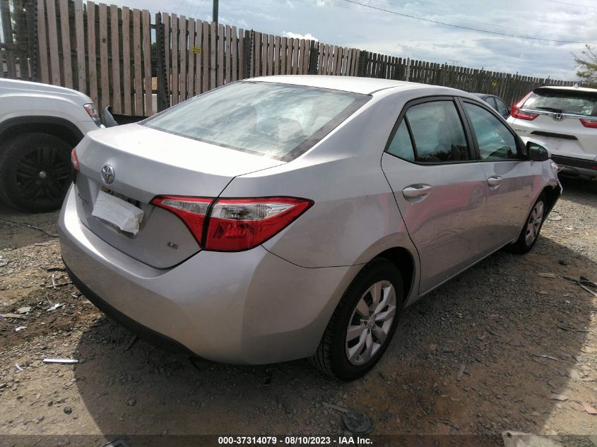 2016 TOYOTA COROLLA LE - 2T1BURHE0GC489775