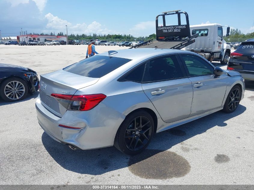 VIN 2HGFE2F53NH608643 2022 HONDA CIVIC SEDAN SPORT