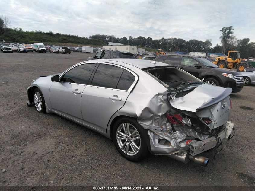 2013 INFINITI G37 JN1CV6AR2DM7629