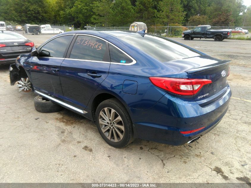 2017 HYUNDAI SONATA SPORT - 5NPE34AF2HH462906