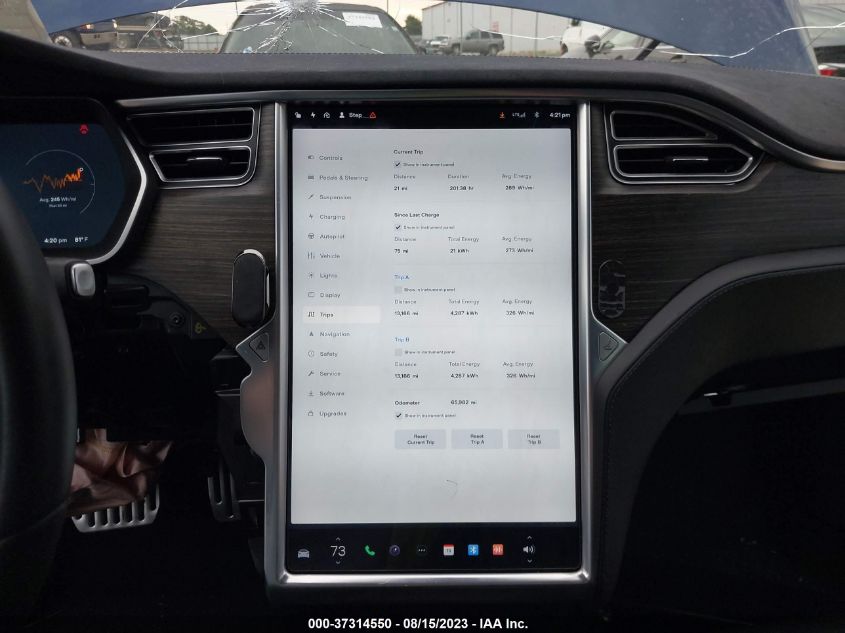 2016 TESLA MODEL S - 5YJSA1E22GF130587