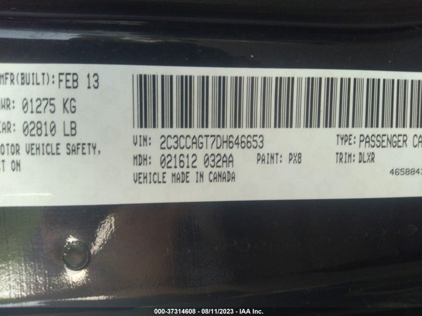 2013 CHRYSLER 300 S - 2C3CCAGT7DH646653