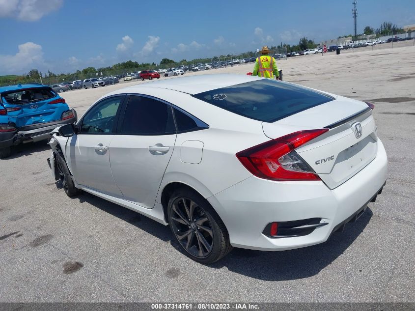 VIN 2HGFC2F83MH543341 2021 HONDA CIVIC SEDAN SPORT