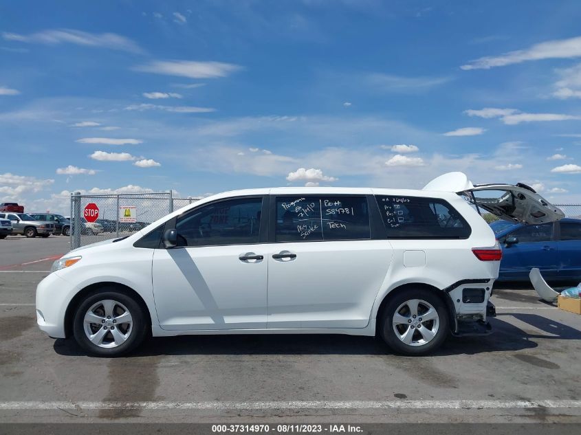 2015 TOYOTA SIENNA L - 5TDZK3DC2FS625075