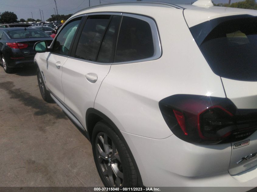 2022 BMW X3 XDRIVE30I - 5UX53DP03N9K64504
