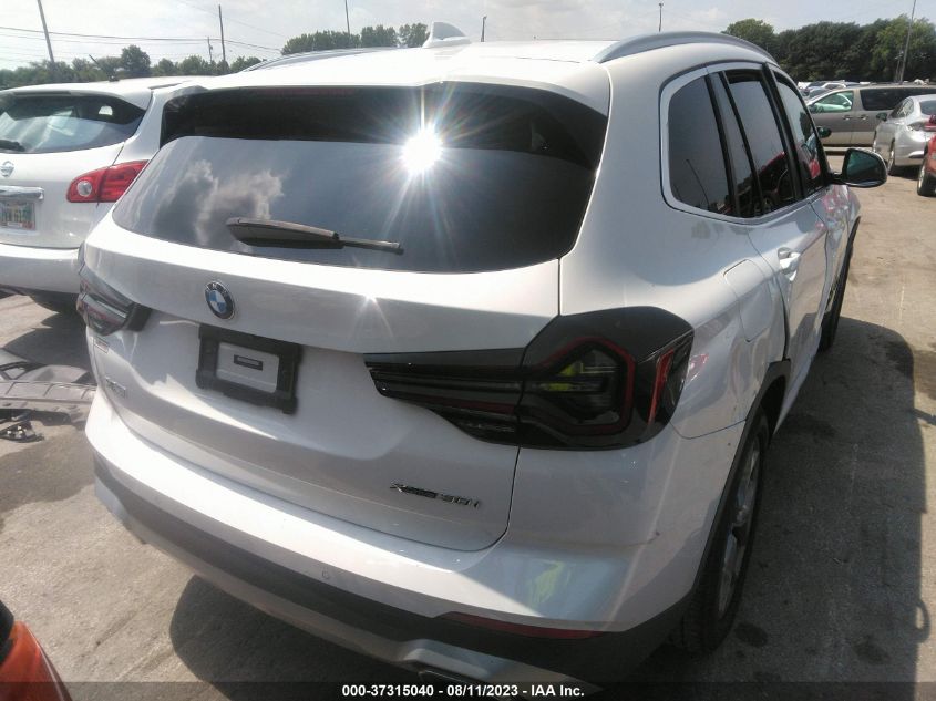 2022 BMW X3 XDRIVE30I - 5UX53DP03N9K64504