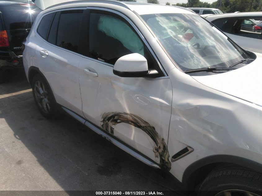 2022 BMW X3 XDRIVE30I - 5UX53DP03N9K64504