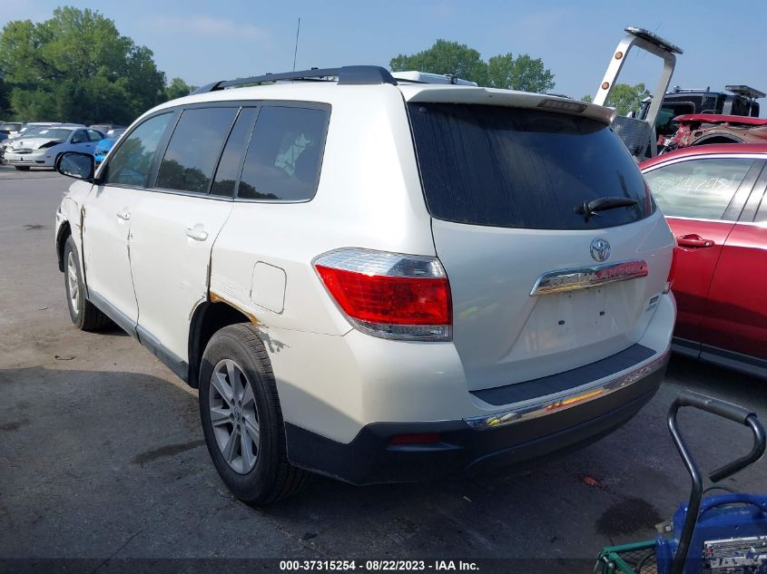 2013 TOYOTA HIGHLANDER - 5TDBK3EH4DS276980