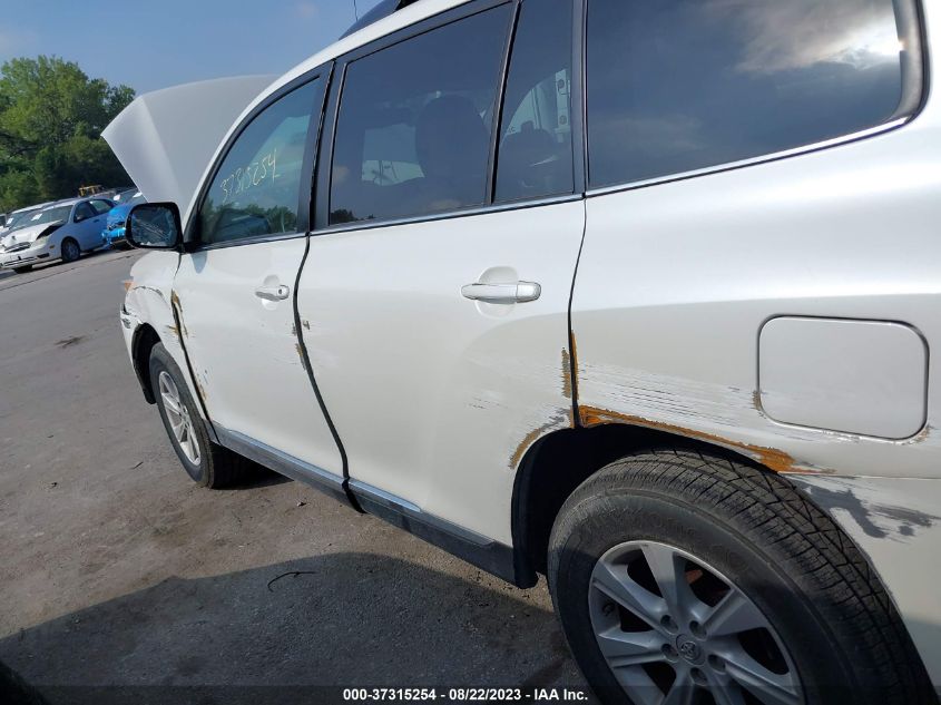 2013 TOYOTA HIGHLANDER - 5TDBK3EH4DS276980