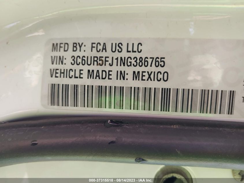 2022 RAM 2500 LARAMIE - 3C6UR5FJ1NG386765