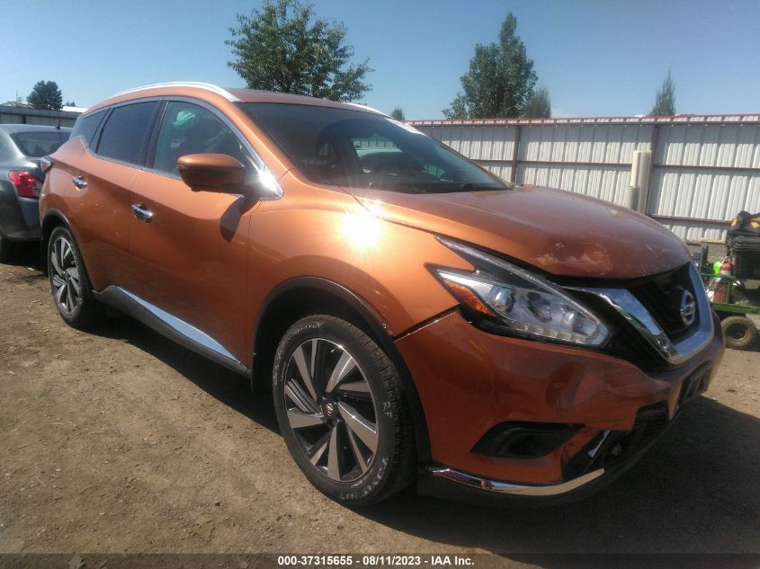 2017 NISSAN MURANO PLATINUM - 5N1AZ2MH8HN114988