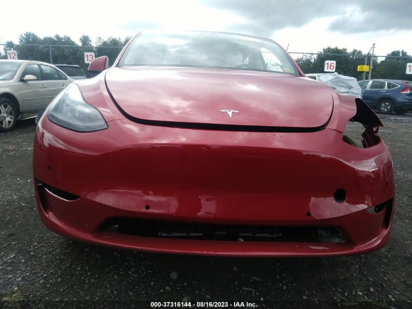 2022 TESLA MODEL Y LONG RANGE - 7SAYGAEEXNF522333
