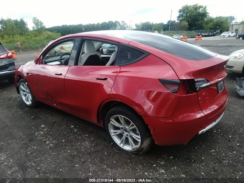 2022 TESLA MODEL Y LONG RANGE - 7SAYGAEEXNF522333
