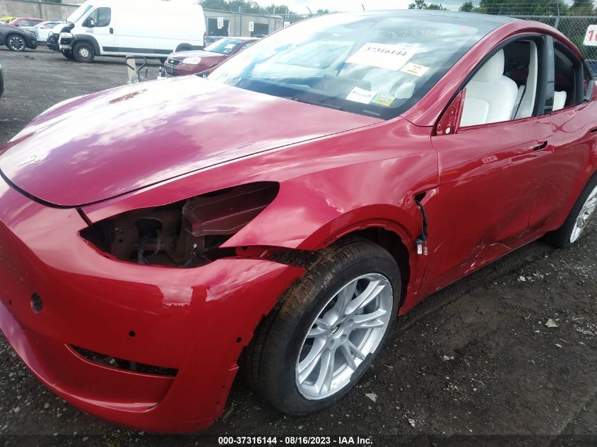 2022 TESLA MODEL Y LONG RANGE - 7SAYGAEEXNF522333