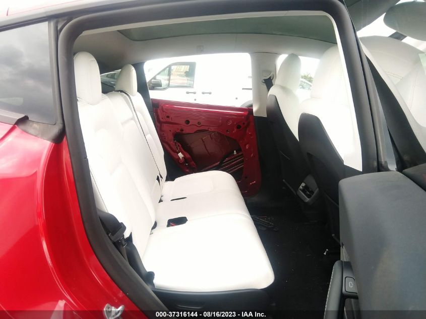 2022 TESLA MODEL Y LONG RANGE - 7SAYGAEEXNF522333