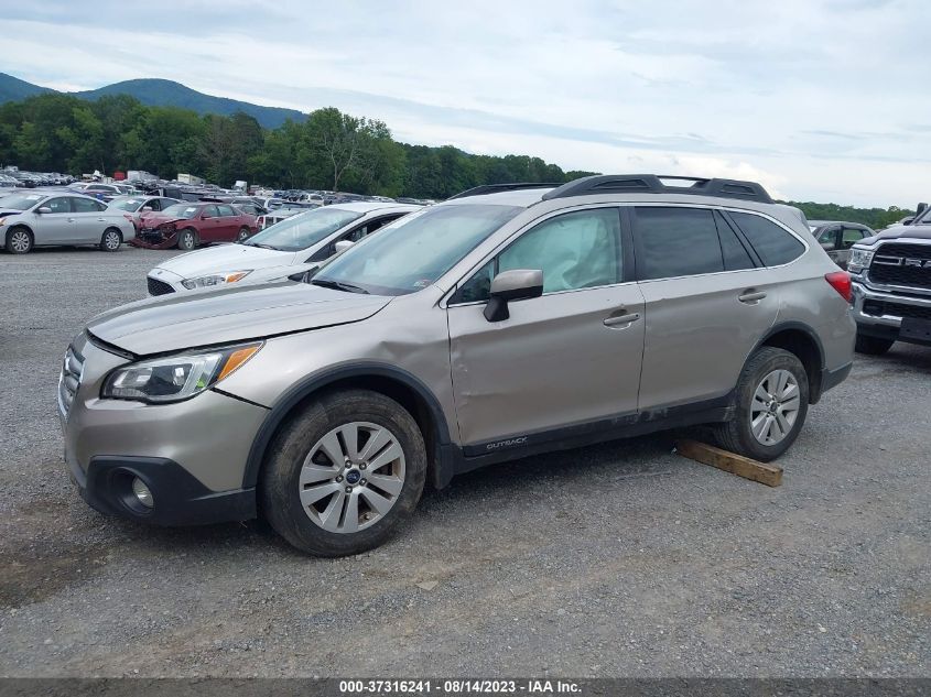 2016 SUBARU OUTBACK 2.5I PREMIUM - 4S4BSBEC4G3337325