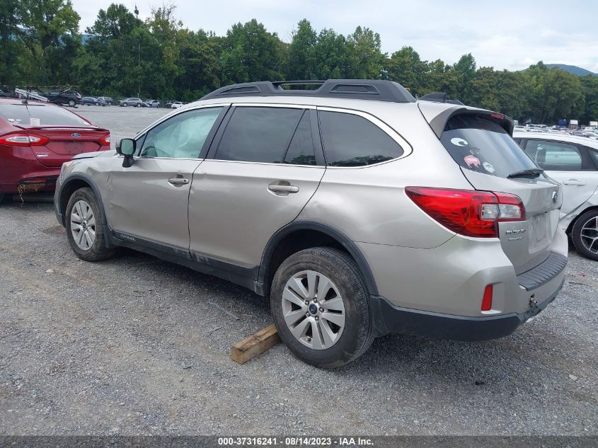 2016 SUBARU OUTBACK 2.5I PREMIUM - 4S4BSBEC4G3337325