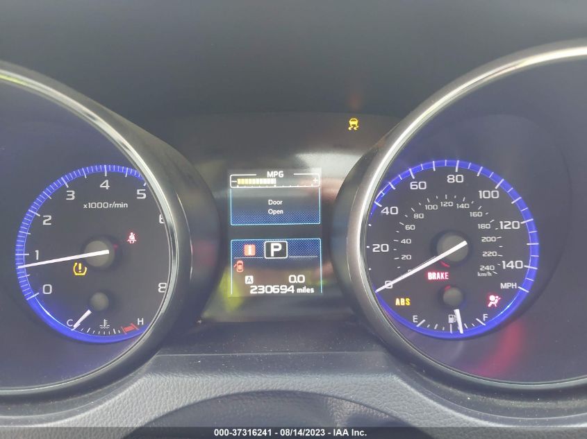 2016 SUBARU OUTBACK 2.5I PREMIUM - 4S4BSBEC4G3337325