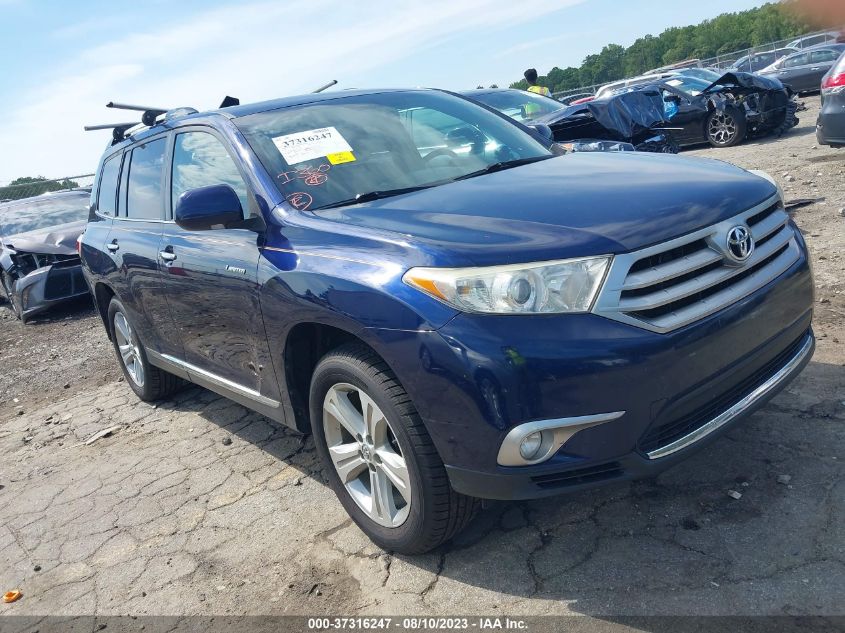 2013 TOYOTA HIGHLANDER LIMITED - 5TDYK3EH1DS132684