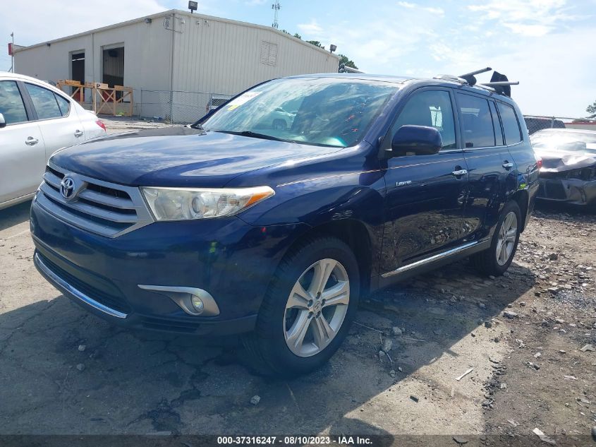 2013 TOYOTA HIGHLANDER LIMITED - 5TDYK3EH1DS132684
