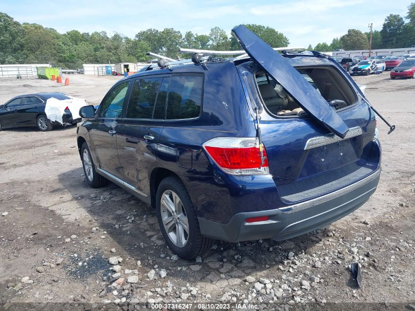 2013 TOYOTA HIGHLANDER LIMITED - 5TDYK3EH1DS132684