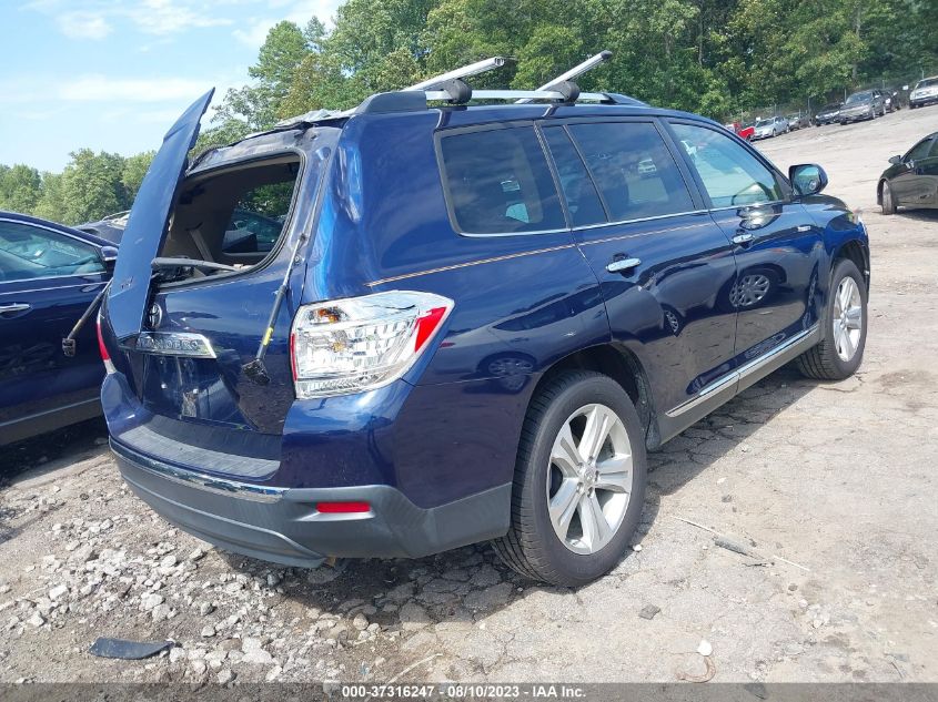 2013 TOYOTA HIGHLANDER LIMITED - 5TDYK3EH1DS132684