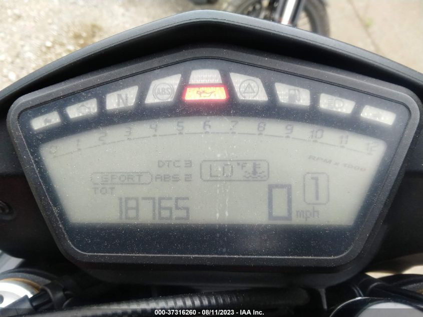 2018 DUCATI HYPERMOTARD 939 - ZDM1YBJS2JB013495